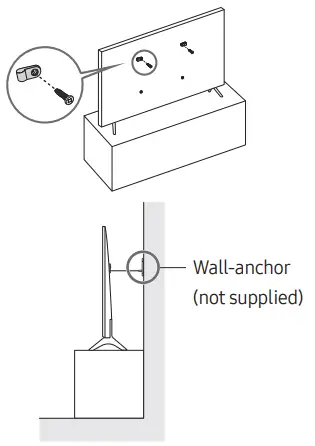 Preventing the TV from falling