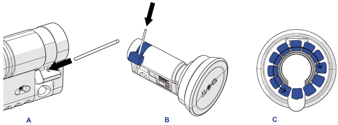 iLOQ D50S.511.SB Europrofile Half Cylinder with Adjustable Cam - Figure 4