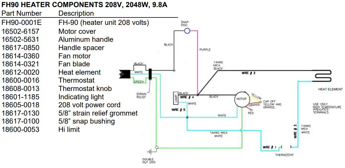 CARTER-HOFFMANN ST1811 Heated Banquet and Transport Carts Owner's Manual - REPLACEMENT PARTS & WIRING DIAGRAMS