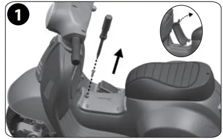 HUFFY H-ERO-VeScooter Battery Ride On - Remove Floor