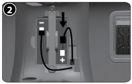 HUFFY H-ERO-VeScooter Battery Ride On - lift the battery