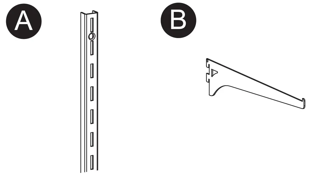 Lowe s 25217PHLLG White Shelf Bracket - Fig