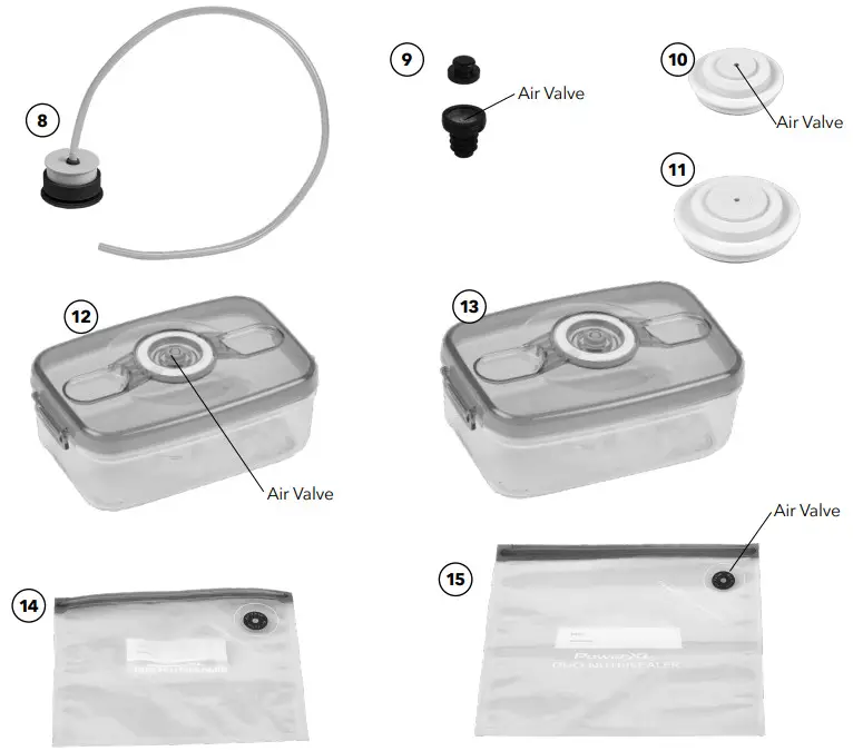 PowerXL VS2 Duo NutriSealer Food Vacuum Sealer Machine - Parts & Accessories 2