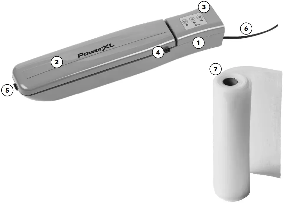 PowerXL VS2 Duo NutriSealer Food Vacuum Sealer Machine - Parts & Accessories