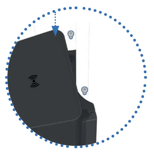 Tightening the head two bolts from above