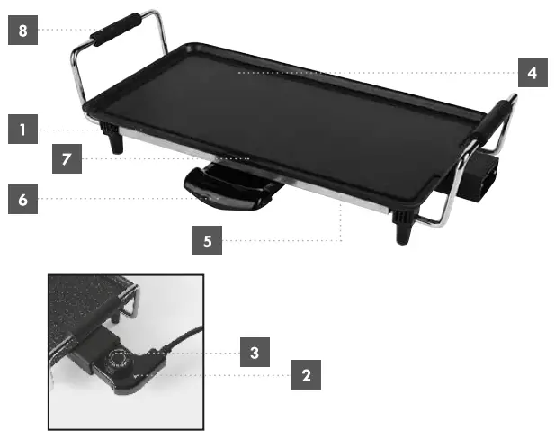 PROGRESS EK4428PALFOB Table Top Grill -