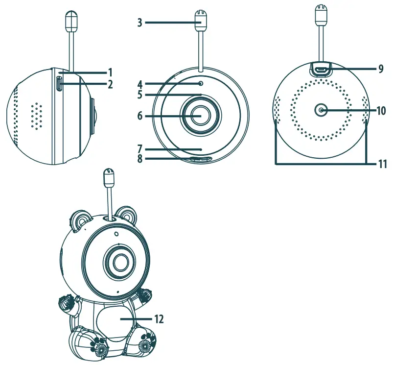 neno Lui is A Teddy Bear Shaped Baby Monitor with Wi Fi Function - fig