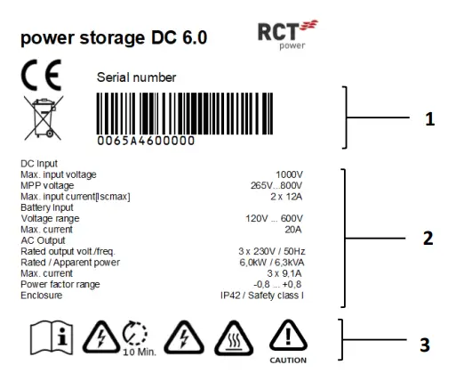 RCT power 4.0-6.0 Power Storage DC Battery Inverter - fig