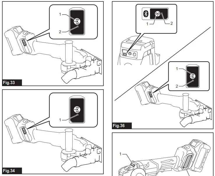 makita GA042G Cordless Angle Grinder - product Overview 12