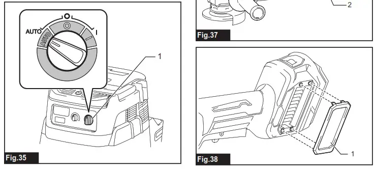 makita GA042G Cordless Angle Grinder - product Overview 13