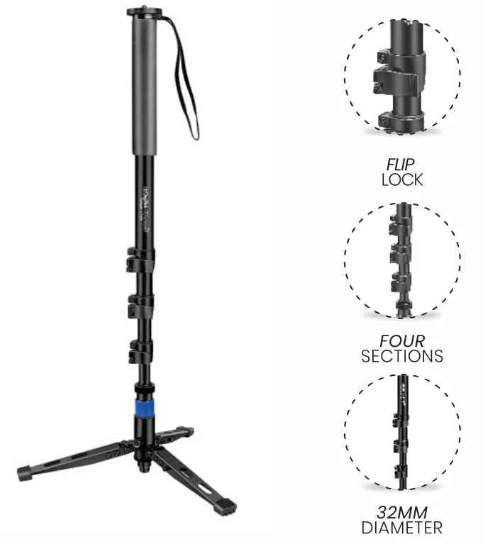 DigiTek DPMP 172B Professional Ultra Portable Cum Heavy Duty Monopod-fig1