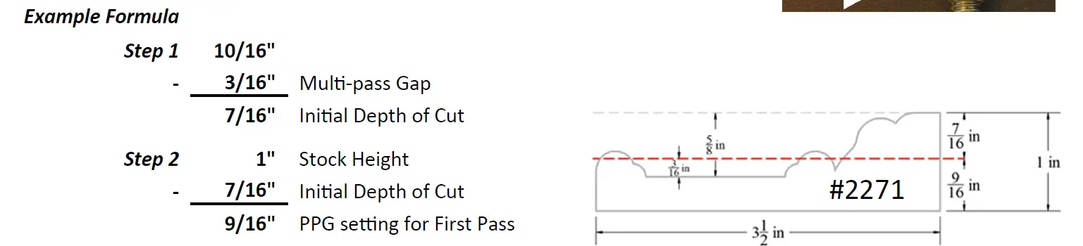 WILLIAMS and HUSSEY PPG-1 Profile Pressure Guide 10