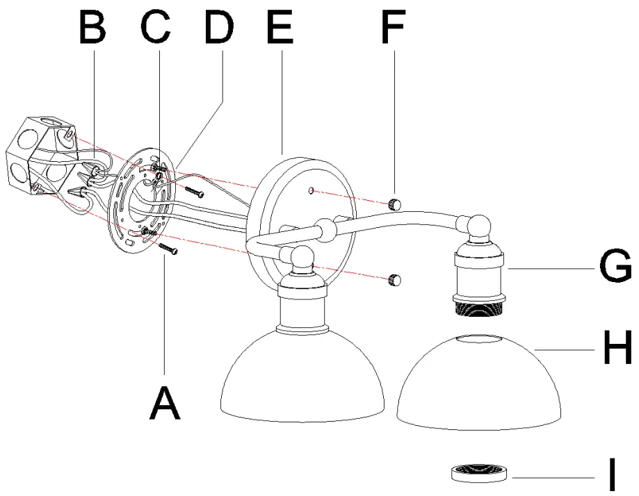 ZEVNI A04703 Ryden 14 Inch Vanity Light - FIGURE 1