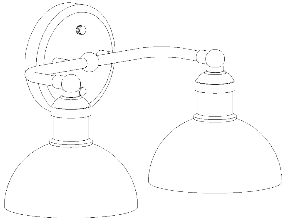 ZEVNI A04703 Ryden 14 Inch Vanity Light