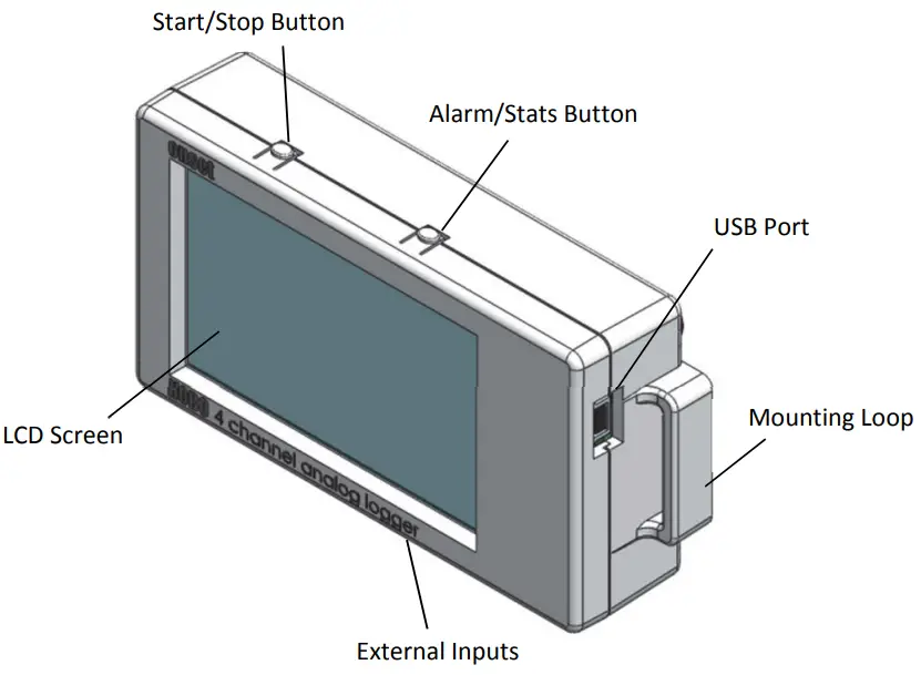 ONSET HOBO UX120-006M 4-Channel Analog Data - LOGGER