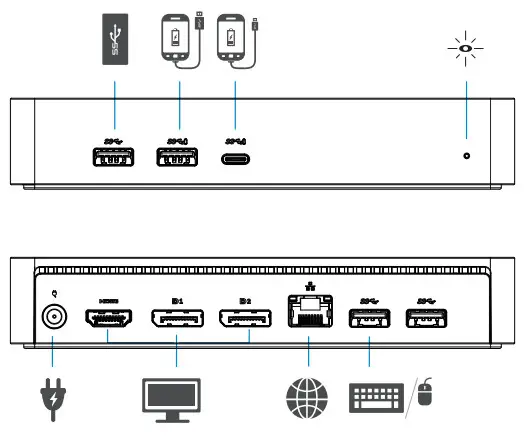 DELL D6000S Universal Dock - Features