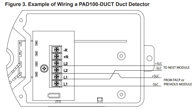 POTTER PAD100 DUCT Analog Addressable Duct Detector-fig2