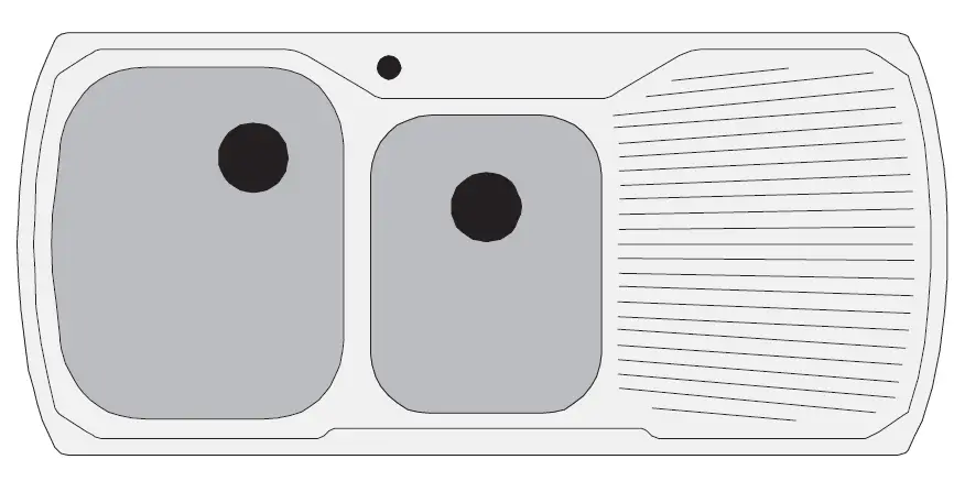 Oliveri PE341 Topmount Sink 7