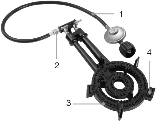 Gasmate RB2SL Cast Iron Ring Burners - RING BURNER COMPONENTS