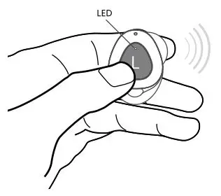 DENVER True Wireless TWE-50 TWS Earbuds - Press only L for 2s to turn on