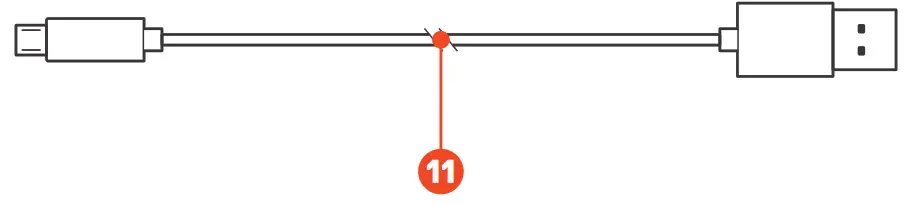 steelseries ARCTIS 9 Wireless Gaming Headset - USB Charging Cable