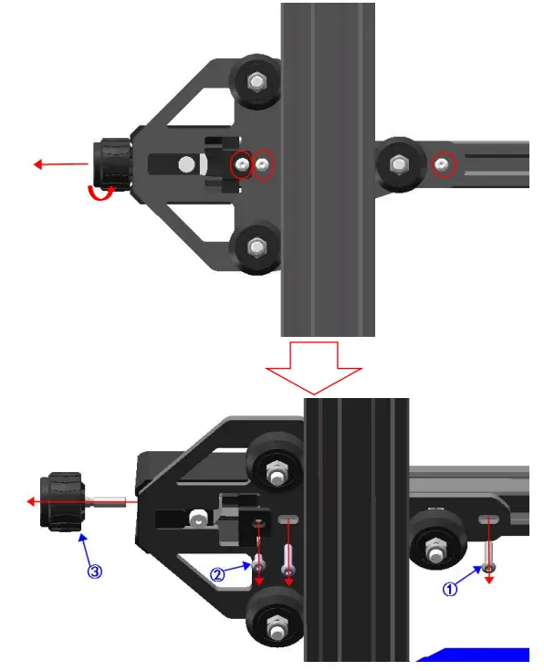 HURAKAN Dual Z Axes Upgrade Kit - Step 2