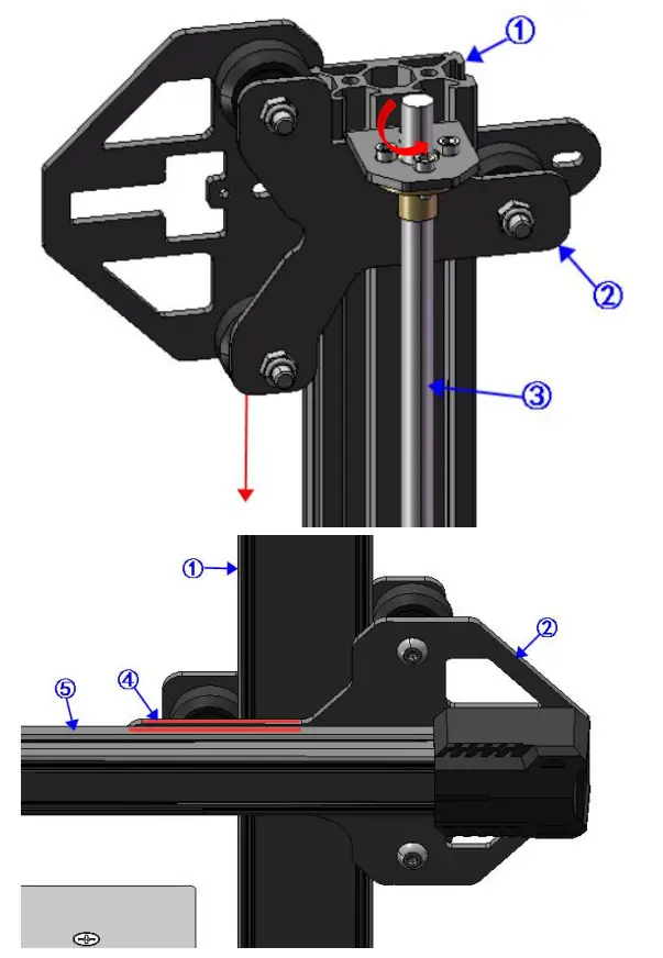 HURAKAN Dual Z Axes Upgrade Kit - Step 8