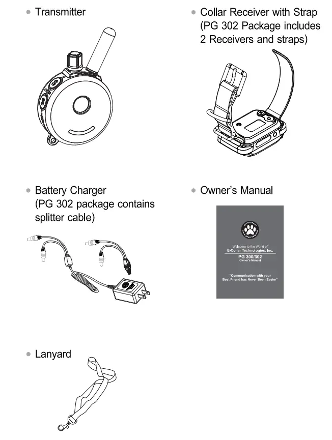 ecollar PG-300 Remote Dog Training Collar Red - package
