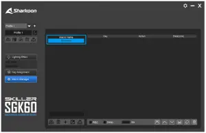 Sharkoon SGK60 Skiller Mechanical Keyboard-Macro Manager