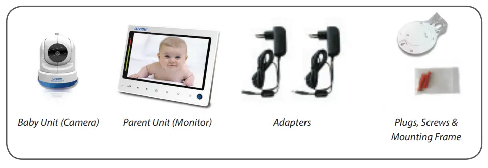 LUVION PT2 Prestige Touch 2 Monitor - CONTENTS OF PACKAGE