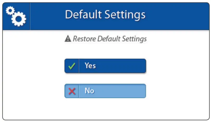 LUVION PT2 Prestige Touch 2 Monitor - DEFAULT SETTINGS