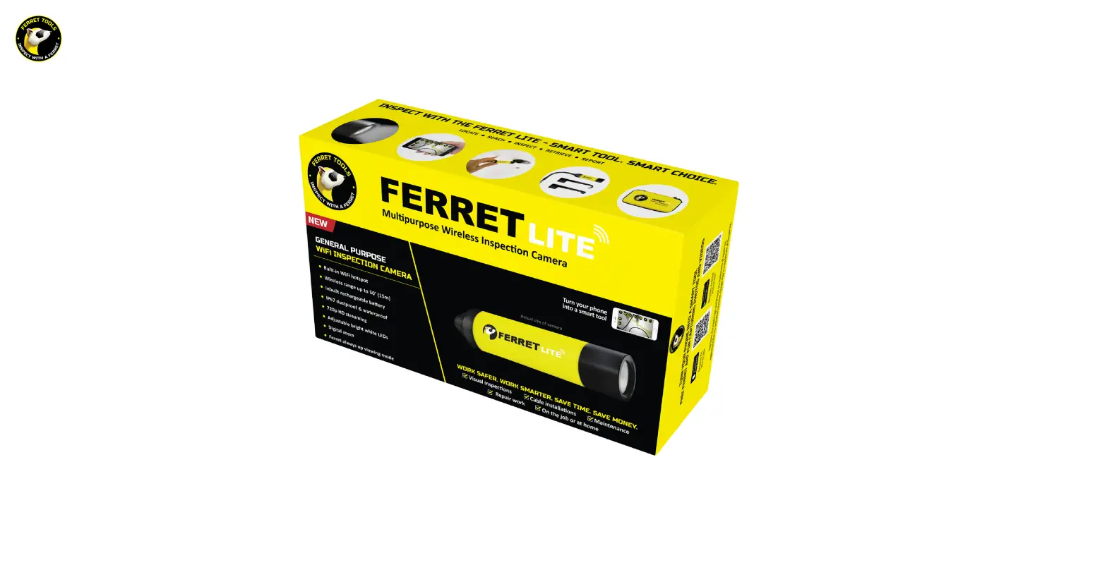 99317 Ferret Lite Multipurpose Wireless Inspection Camera 99317 Ferret Lite Multipurpose Wireless Inspection Camera