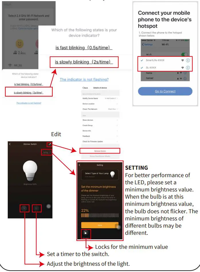 EVA LOGIK WF31T 3 Way WiFi Toggle Dimmer Switch Installation Guide - AP mode