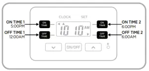 JASCO 49789 49790 UltraPro Plug In Single Outlet Digital Timer - DEFAULT TIMER
