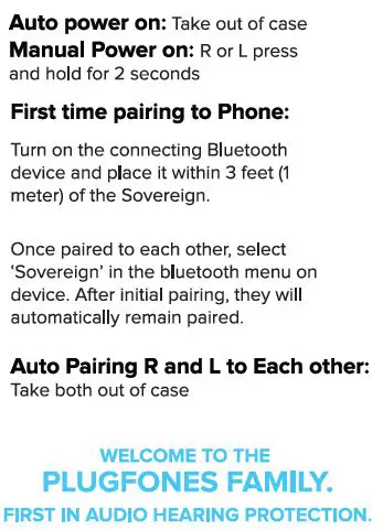 PLUGFONES SOVEREIGN True Wireless Noise Isolating Earbuds fig1