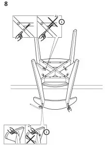 IKEA 004.764.70 HANSOLA Chair Instruction- 08