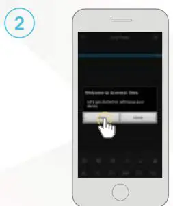 AMCREST B095XD17K5 Wi-Fi Camera Initial Setup - Start button t
