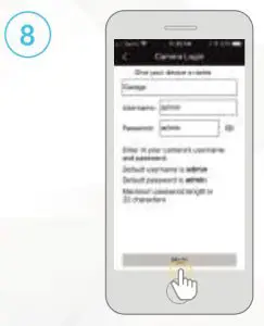 AMCREST B095XD17K5 Wi-Fi Camera Initial Setup - admin