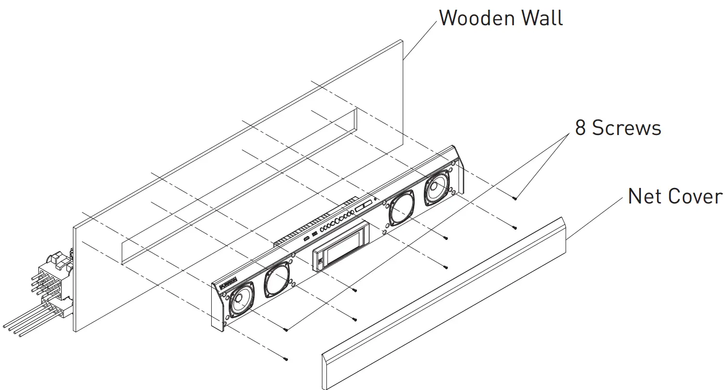 FURRION FSBN25M BL 4Zone Soundbar Speaker - Wiring Diagram 1