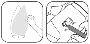 Rowenta DA1510 First Class Steam Iron Microstem - BEFORE IRONING