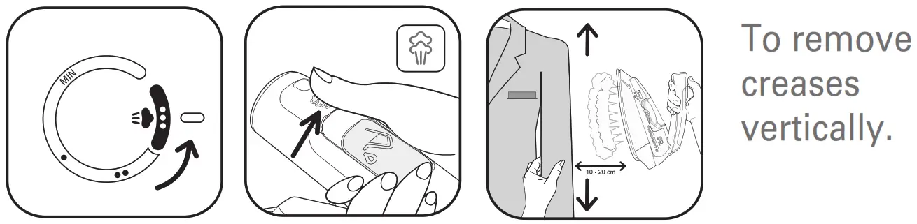 Rowenta DA1510 First Class Steam Iron Microstem - VERTICAL