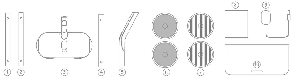 BEVIMI 2AZEP-YDMOP Hand Held Electric Mop Instruction Fig1