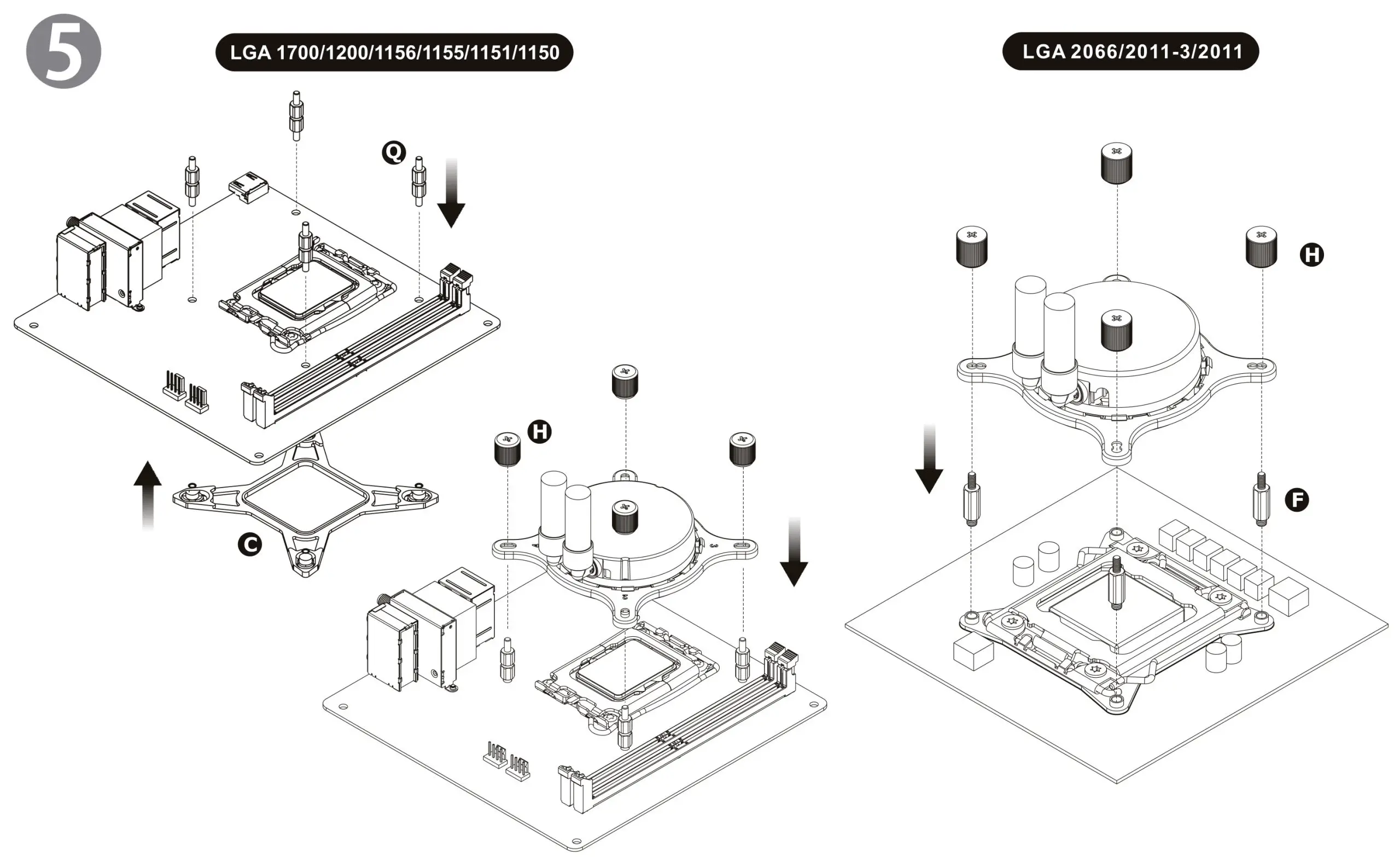 thermaltake Intel Water 3.0 Ultimate - assembly 5