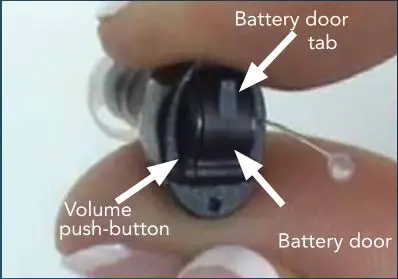HEARING ASSIST Completely in Canal Hearing Aid - Battery door