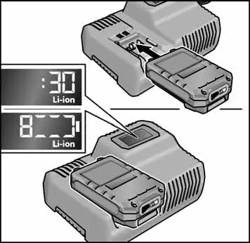 FLEX XFE 15 18.0-EC Cordless Orbital Polisher with Free Pad- Charging process
