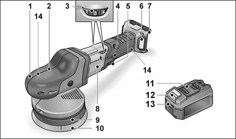 FLEX XFE 15 18.0-EC Cordless Orbital Polisher with Free Pad- Overview