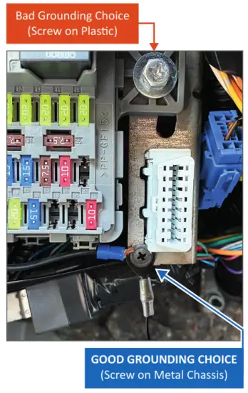 ROVE Ultimate 3 Lead Hard Wire Kit for 24 HR Parking Monitor - Bad Grounding Choice