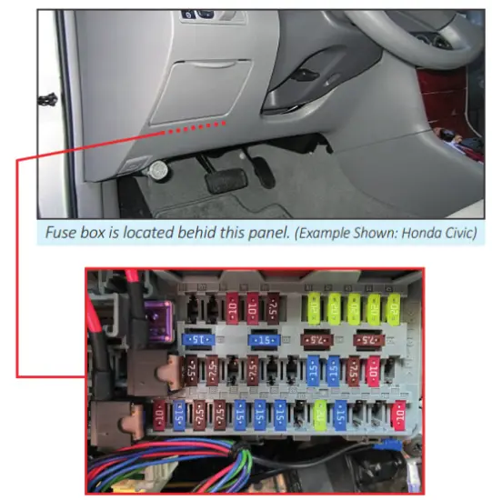 ROVE Ultimate 3 Lead Hard Wire Kit for 24 HR Parking Monitor - Fuse Box