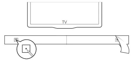 Wall mount the Soundbar