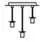 Johan Lewis Ada 3 light Ceiling pendant Part List B